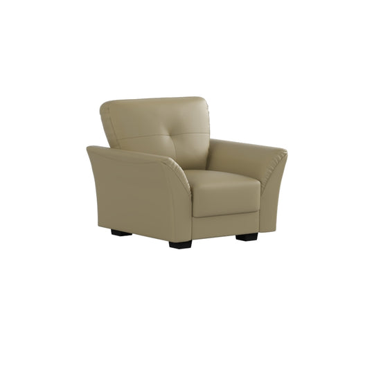 Laura Half Leather 1 Seater Sofa