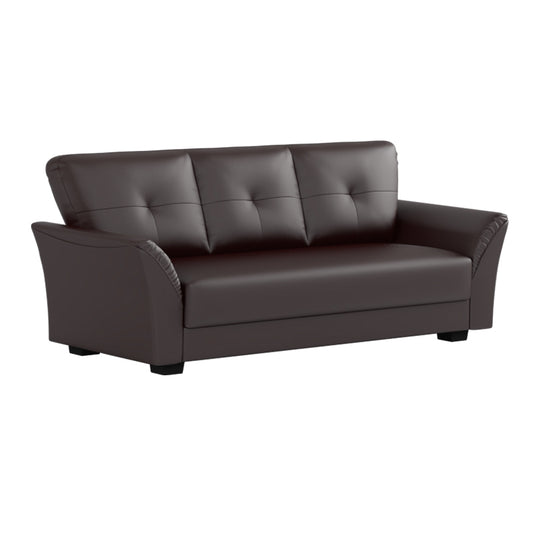 Laura Half Leather 3 Seater Sofa