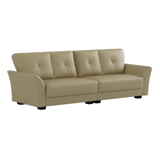 Laura Half Leather 4 Seater Sofa