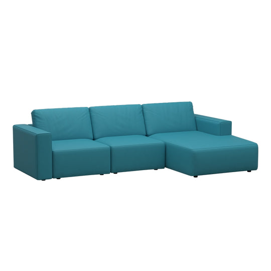 Jade Leathaire 2 Seater With Chaise Sofa