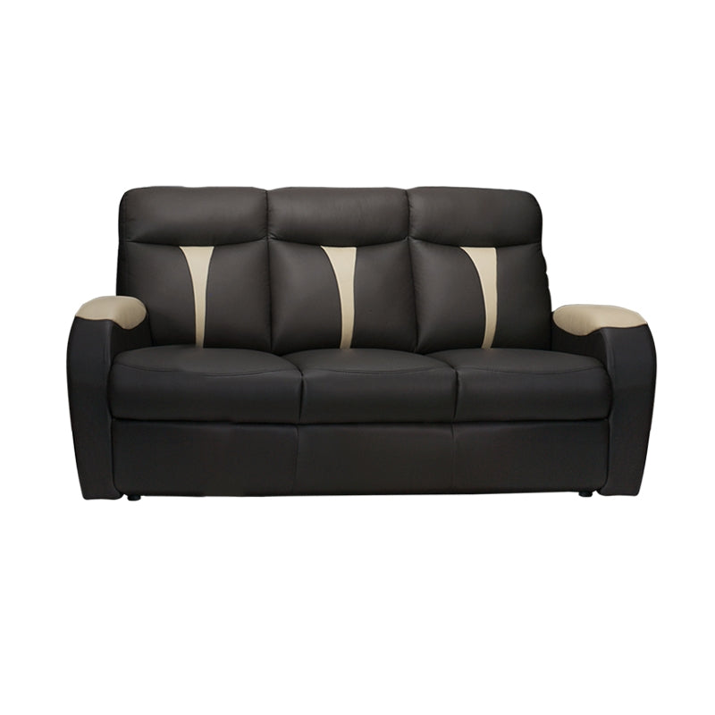 Clearance Sale Half Leather Cowhide Auto Recliner 3 Seater Sofa