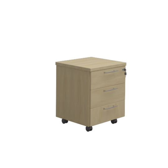 Leo Pedestal 3 Drawer (Beige Colour)