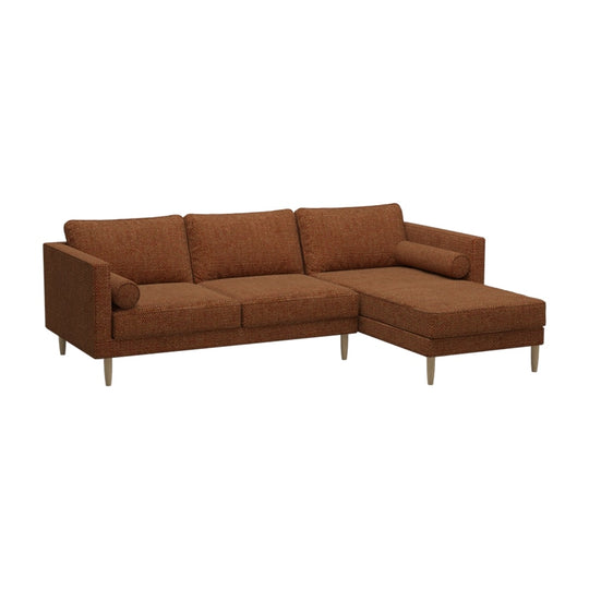 Leah Fabric 2 Seater With Chaise Sofa