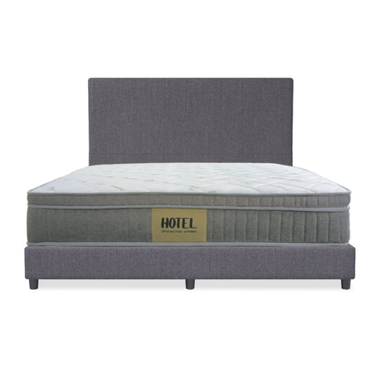 Entice Fabric Bed Set With Hotel Pocketed Spring Mattress 10 Inch