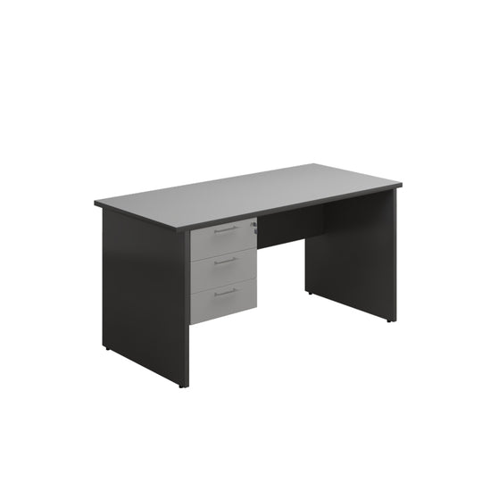 LEO OFFICE TABLE WITH DRAWER C(1.5M GREY COLOUR)