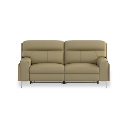 Clara Half Leather Cowhide 2 Seater Sofa