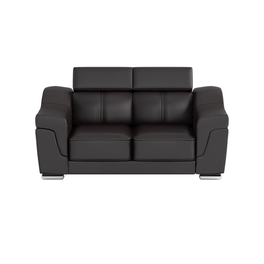 Lyla Half Leather Cowhide 2 Seater Sofa