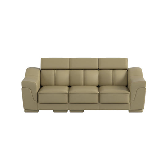 Lyla Half Leather Cowhide 3 Seater Sofa