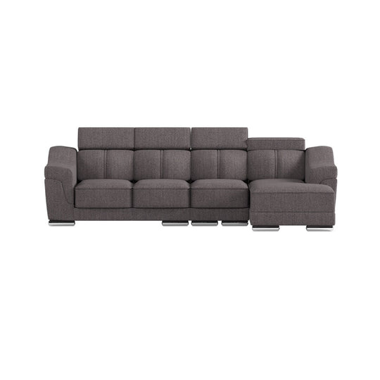 Lyla Fabric 3 Seater With Chaise Sofa