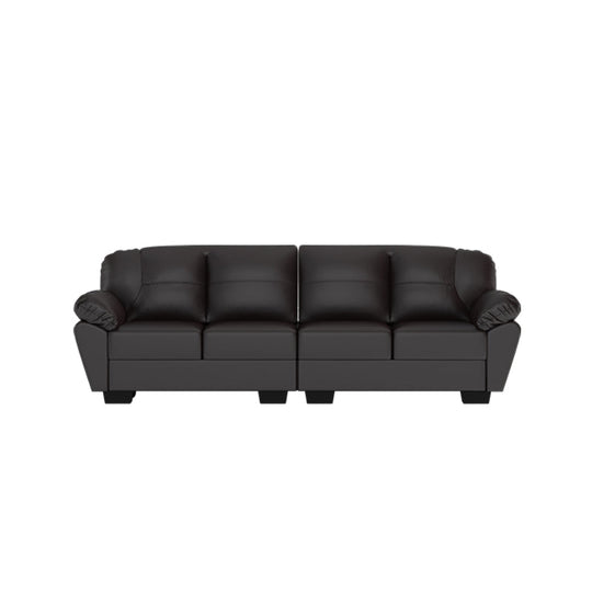 Adam Faux Leather 4 Seater Sofa