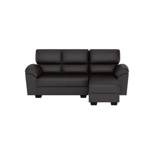 Londyn Faux Leather 2 Seater With Chaise Sofa
