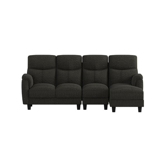 Helen Fabric 3 Seater With Chaise Sofa