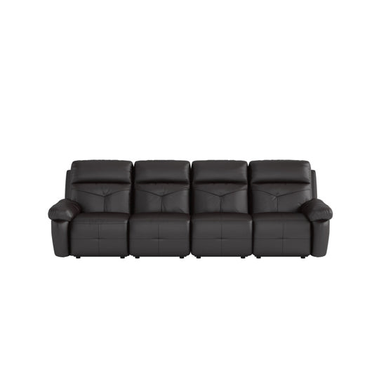 Taylor Half Leather Cowhide 4 Seater Sofa