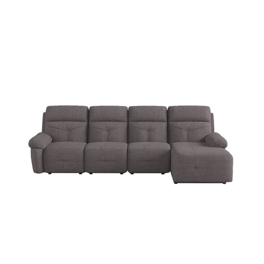 Taylor Fabric 3 Seater With Chaise Sofa