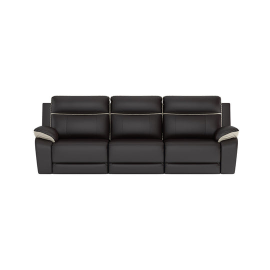 Nina Half Leather Cowhide 3 Seater Sofa