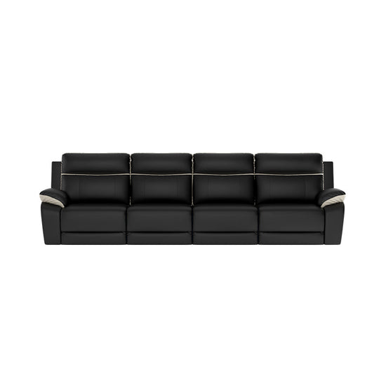 Nina Half Leather Cowhide 4 Seater Sofa