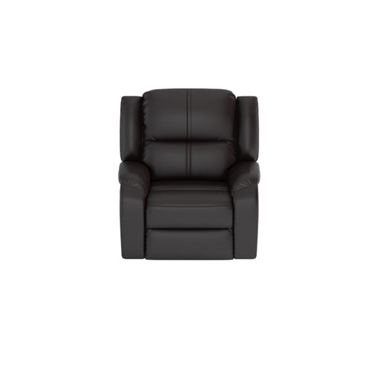 Alana Half Leather Cowhide 1 Seater Sofa