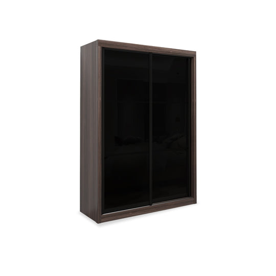 Kotto Modular Wardrobe with Black Glass Chinnamon 5FT