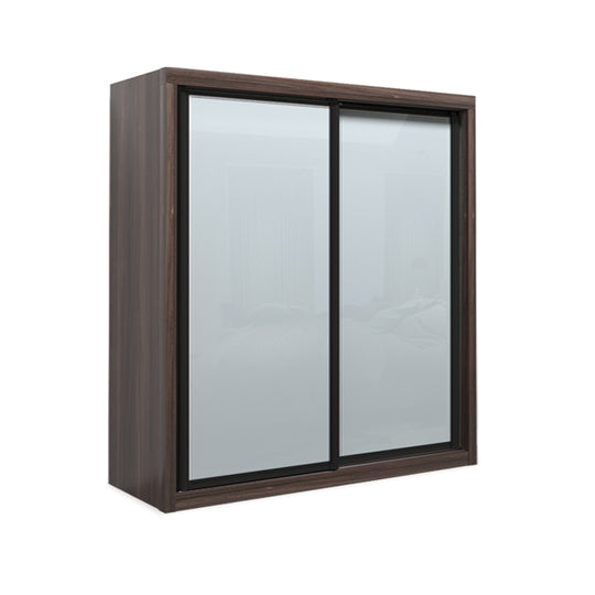 Kotto Modular Wardrobe with White Glass Chinnamon 7FT
