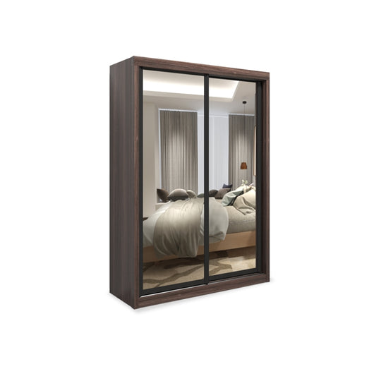 Kotto Modular Wardrobe Full Mirror Chinnamon 5FT