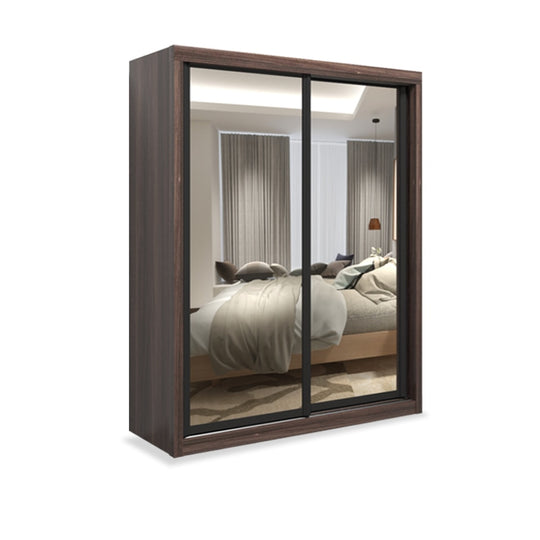 Kotto Modular Wardrobe Full Mirror Chinnamon 6FT