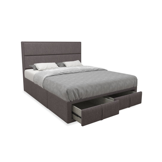 Calixto Fabric Drawer Bed with Drawer Front