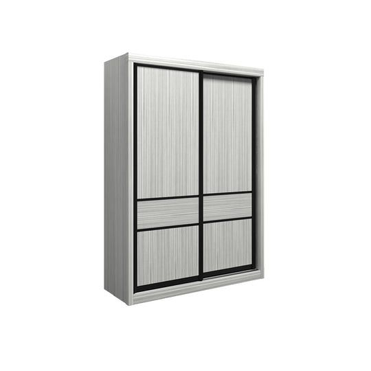 Cleo Series 5FT Wardrobe B (White Wash)