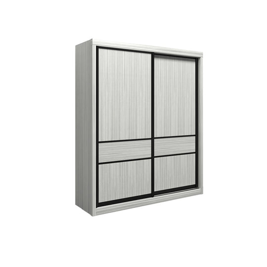 Cleo Series 6FT Wardrobe B (White Wash)