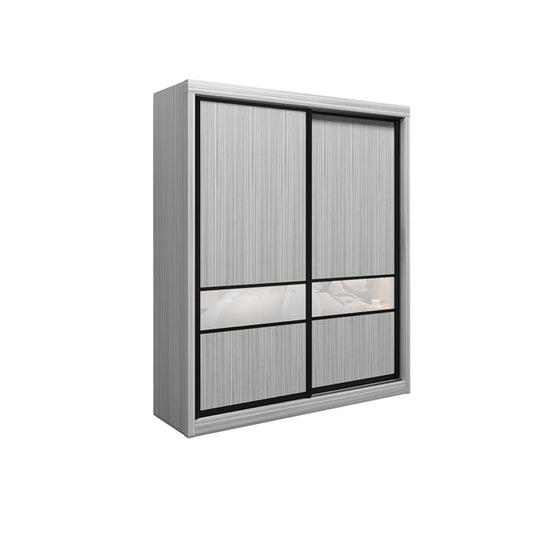 Cleo Series 6FT Wardrobe A (White Wash)