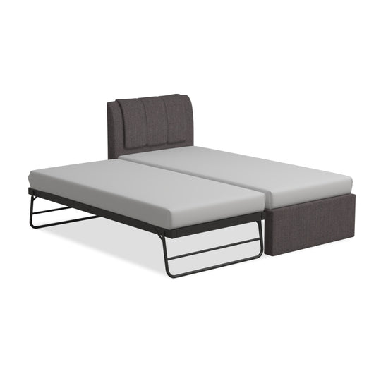 Princeton 3 in 1 Fabric Bed Frame With Trundle