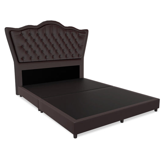 Carvell Faux Leather Bed Frame