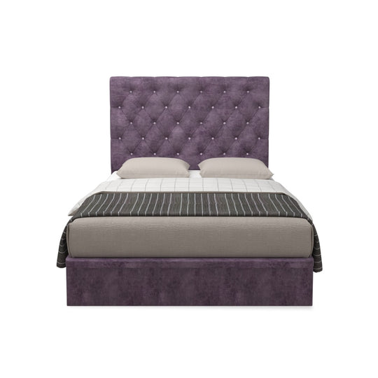 Ryder Velvet Fabric Storage Bed 12 Inch Model A