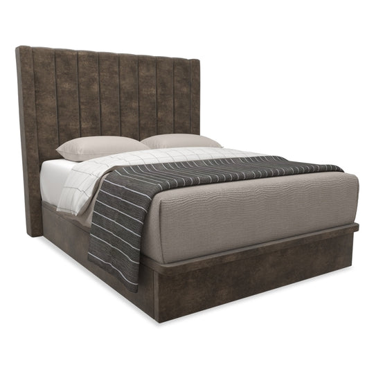 Jaxon Velvet Fabric Storage Bed 14 Inch Model B