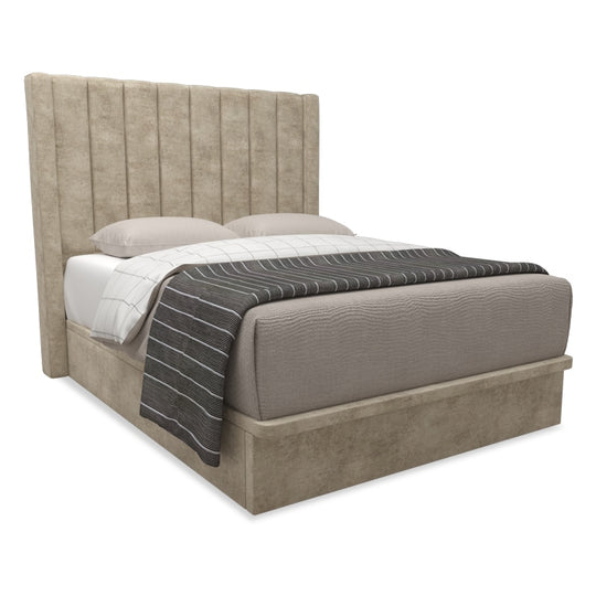 Jaxon Velvet Fabric Storage Bed 12 Inch Model B