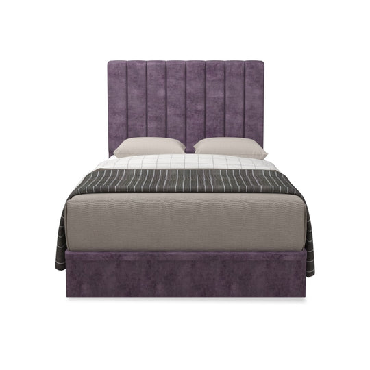 Jaxon Velvet Fabric Storage Bed 14 Inch Model A