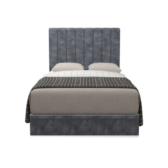 Jaxon Velvet Fabric Storage Bed 16 Inch Model A