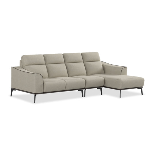 Gianna Fabric 3 Seater With Chaise Sofa