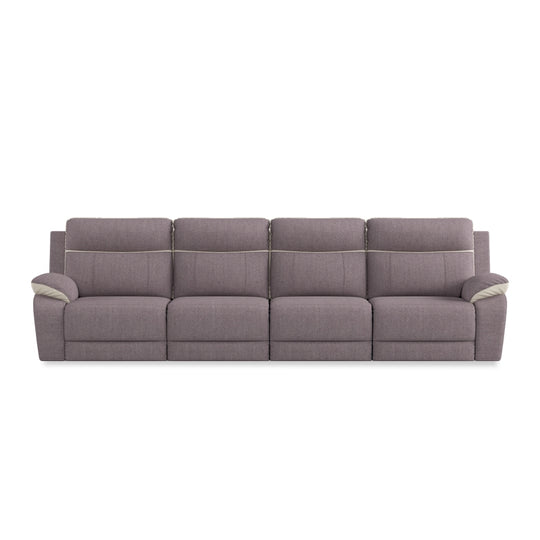 Mono Fabric 4 Seater Recliner Sofa