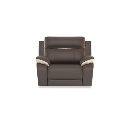 Mono Half Leather Cowhide 1 Seater Recliner Sofa